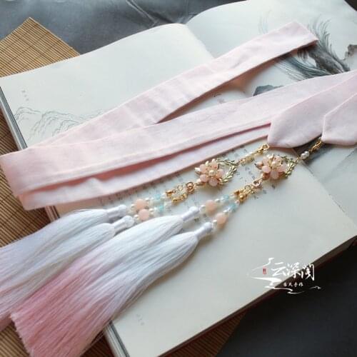 New cardamom Hanfu gradient tassel hair band ancient style tiara hair accessories purse tassel pendant