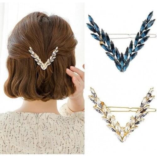 New Womens Gorgeous Crystal Rhinestone Luxury Hairpin Girls Hairpin Accessories Headdress Korean Fashion Gift High Quality
