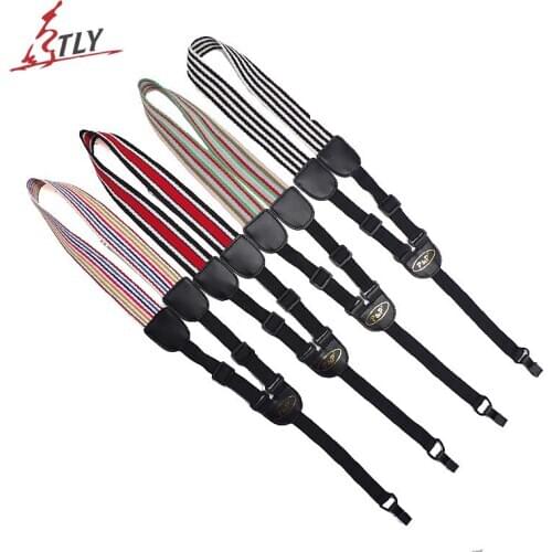 Ukulele Strap Colorful Cotton Strap Length Adjustable Strength Hook Fits All 21" 23" 26" Ukulele Ukelele