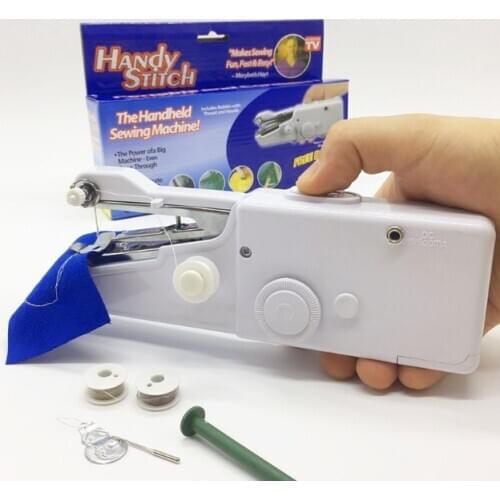 Handheld Sewing Machine Portable Household Mini Quick Stitch Sew Needlework Cordless Clothes Fabrics Electronic Sewing Machine