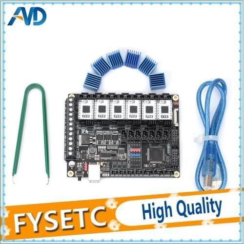 FYSETC TB67S109 Stepper Driver 6pcs + FYSETC F6 V1.3 Board ALL-in-one Electronics Solution Mainboard For 3D Printer CNC Devices