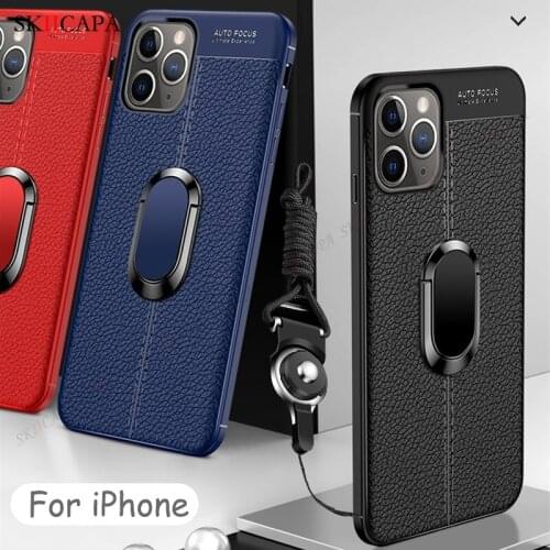 Crossbody Lanyard Necklace Silicone Case For iPhone 13 Mini 11 12 Pro Max XR XS Max 7 8 6S Plus Magnetic Stand Shockproof Cover