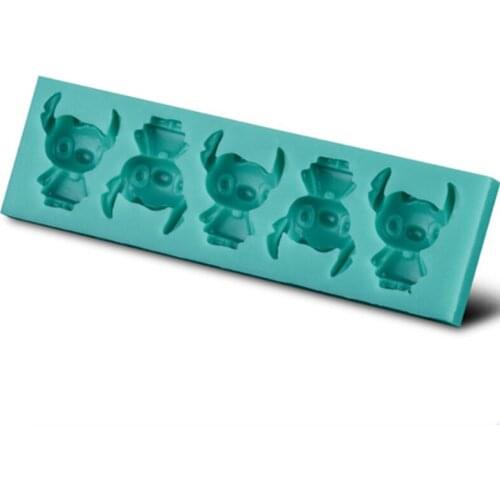 Cute Little Doll Silicone Cake Molds Non-Stick Sugar Fondant Jelly Jello Ice 3D Soap Molds 1825
