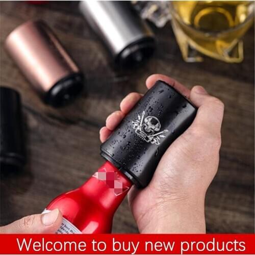 Convenient magnetic automatic beer bottle opener stainless steel magnet bottle opener kitchen bar accessories wine can opener