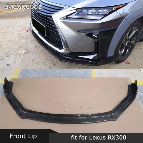For Lexus RX300 RX450H 2016-2020 Car Front Bumper Lip Chin Spoiler Carbon Fiber / FRP Bumper Protector Car Styling