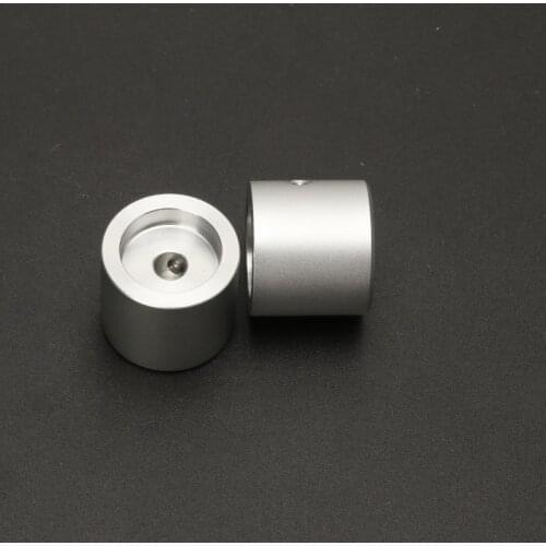 KYYSLB Diameter 25 High 22MM Knob All Aluminum Alloy Amplifier Chassis Solid Knob Volume Potentiometer HIFI Audio Amplifier Knob
