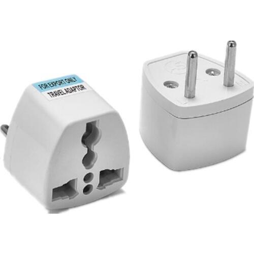 100pcs Universal AU UK US To EU European Travel Adapter European Euro EU Travel Wall AC Power Adapter Electrical Sockets Outlet