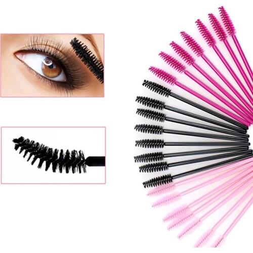 200Pcs Nylon Eyelash Makeup Brushes Disposable Mascara Wand Brushes Cosmetic Eyelash Extension Tool Mascara Wand Applicators