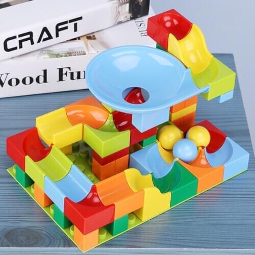 52PCS ever-changing large particles building blocks slide ball blocks children educational plastic toys