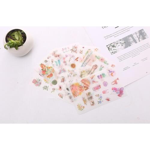 6pcs Lovely girl style paper sticker Organizer Calendar Diary Book Planner Scrapbook Decoration Diary Sticker papeleria