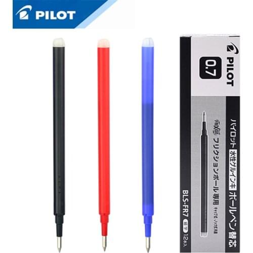 6 Pcs/Lot BLS-FR7 Pilot Erasable/Frixion Pen Refill Roller Ball 0.7mm Bullet Rubbing Brush Replacing Core Erasable Refill