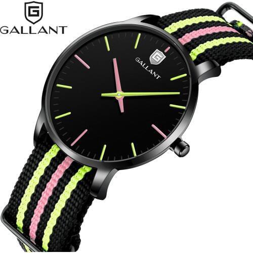 Womens Watch Quartz Watches with NATO Strap Nylon Band Ladies Wristwatch Womens Wrist Watch Relogio Feminino Waterproof, Pink