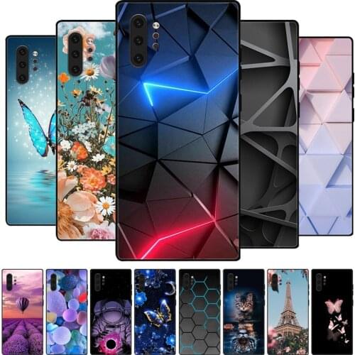 For Samsung Note 10 Plus Case Silicone Back Cover for Samsung Galaxy Note 10 Plus Note10 Pro Case Note 10 + Protective Fundas