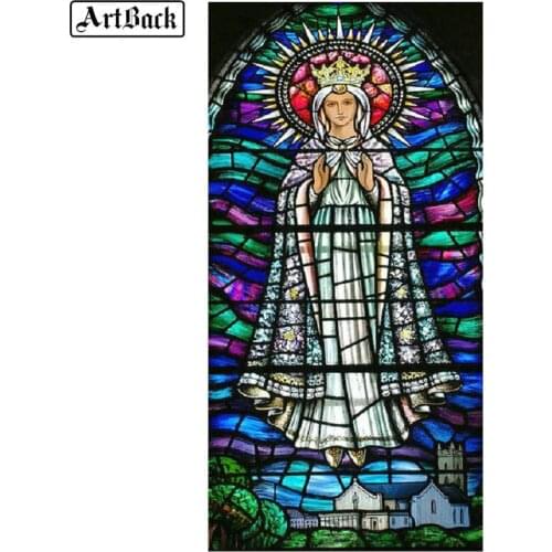 Virgin Mary 5d Diy Diamond Painting Cross Stitch Religion Full Square Diamond Embroidery Diamond Mosaic