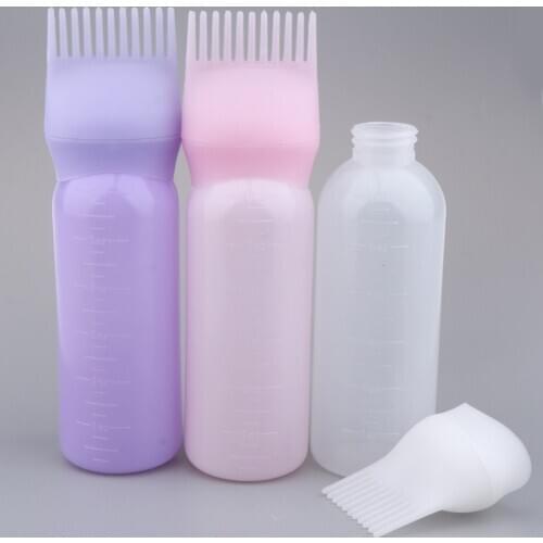 60ml Dyeing Shampoo Bottle Oil Comb Hair Dye Bottle Applicator Tool Hair Dye Applicator Brush Bottles Styling Tool Hair Coloring