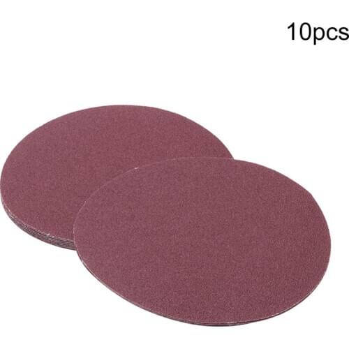 Hot 6" Dia 150mm Hook and Loop Sanding Discs Grit 80~1500 Aluminum Oxide Flocking Round Sandpapers Polishing Tool 10pcs/20pcs