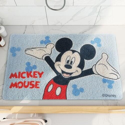 Disney Mickey Baby Play Mat Door Mat PVC Non-slip Bath Mat Cute Kitchen Rugs Bedroom Carpets Decorative Stair Mats Crafts