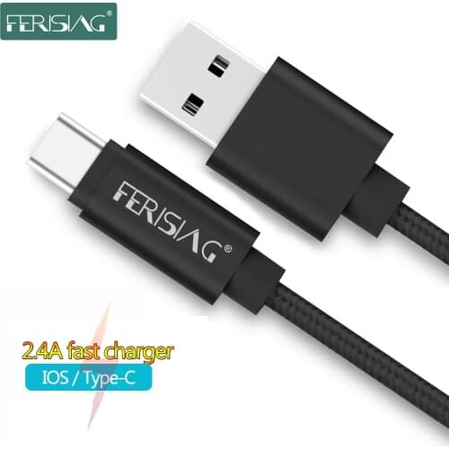 FERISING 2.4A USB C Cable For iPhone 11 12 Pro Xs Max X Xr 8 7 6 6S ipad Fast Charging Type-C Charger Phone Data Cable Wire Cord