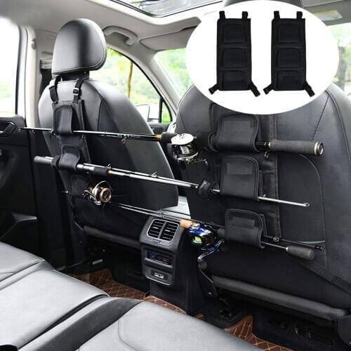 2-piece Holder Carrier For Vehicle Backseat Holders Suitable For Car Most Models Fishing Tool Shelf Car Decoration Utilities