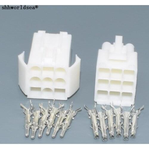 Worldgolden 9pin 9p connector Set Kits mini type set EL 4.5MM male Female socket plug