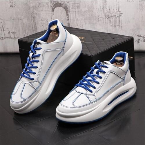 Fashion Luxury Designer Men Sneakers High Tops Punk Hip Hop Platform Shoes Trainers Height Increasing Shoes Chaussure Homme