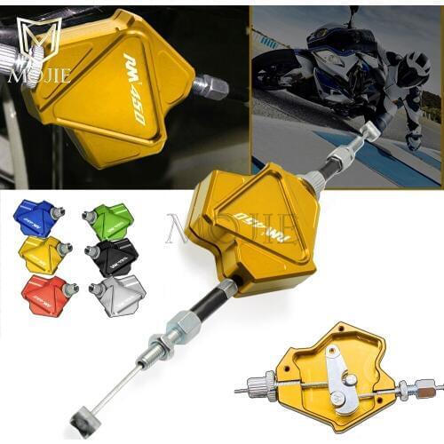 Motorcycle CNC Aluminum Stunt Clutch Lever Easy Pull Cable System For SUZUKI RMZ450 RMZ 450 2005-2018 2017 2016 2015 2014 2013