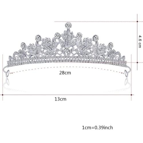 N7MF Bride Crown Wedding Tiara Bridal Jewelry Women Headdress Princess Luxury Elegant