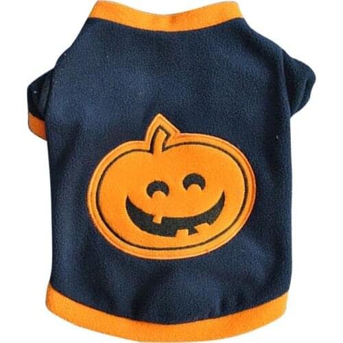 Pet Dog Clothes Halloween Pumpkin Cat Dog Fleece Hoodies Dog Apparel Winter Warm Pet Sweatshirt For Small Medium Large Dogs