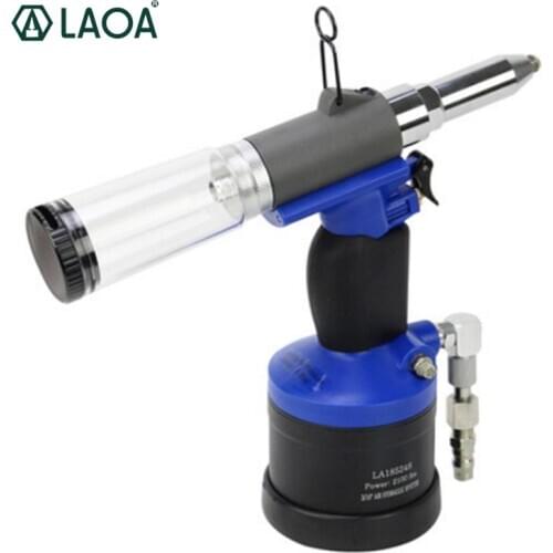 LAOA Pneumatic Rivet Gun Self-suction 2.4MM/3.2MM/4MM/4.8MM High Quality Cordless Nail Hitter Pneumatic Tools Air Riveter