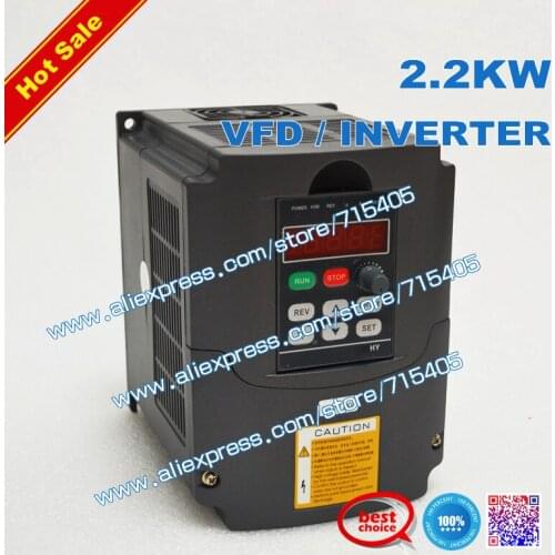 Variable Frequency Drive VFD Inverter 2.2KW 3HP 220V 10A for 2.2KW spindle AC 220V
