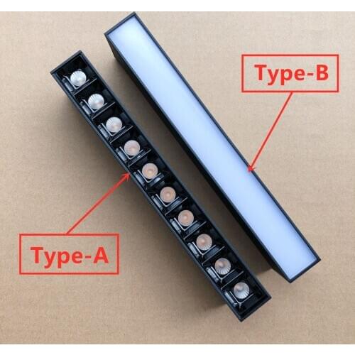 Rectangle 10W 20W CREE LED Track Lighting 10x1W 10x2W LED Track Lights Recessed Rail Lamps Dimmable for Home Shop Store ONDENN