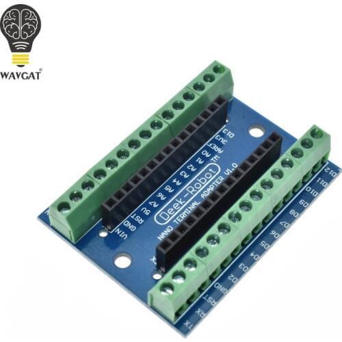 WAVGAT Standard Terminal Adapter Board For Arduino Nano 3.0 V3.0 AVR ATMEGA328P ATMEGA328P-AU Module Expansion Shiled Module