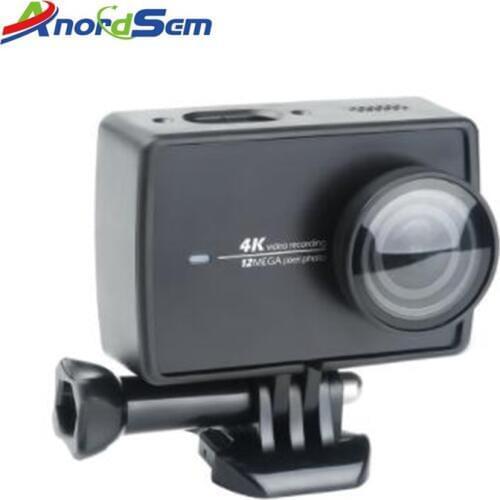 Anordsem Standard Protective Frame Case With Lens film for Xiaomi Yi 4K /4K+ /YI Lite Quick Release Buckle and Thumb Screw Mount