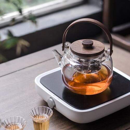Heat Resistant Glass Teapot Thickened Boiling Teapot Electric Ceramic Stove Transparent Japanese Teteras Stove Kettle EI50TP