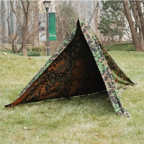 WW2 WWII GERMAN PLANE TREE NO3 CAMO REVERSIBLE ZELTBAHN CAMOUFLAGE HALF SHELTER