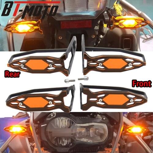 For BMW R1250GS Adventure GS R1250 R1200GS LC Motorcycle Turn Signal Protector Front And Rear Indicator Grille Guard Cover Kit