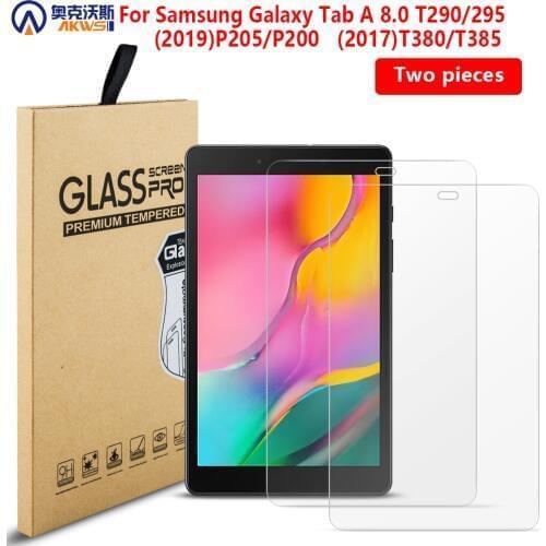 Tempered Glass Screen Protector for Samsung Galaxy TAB A 8.0 SM - T290 T295 P200 P205 2019 Ultra Clear 2PCS Protective Film