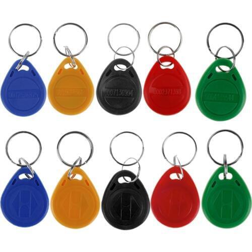 100pcs 125KHz RFID Keychains Access Control Card RFID Keyfobs for Door Access Control System TK4100/EM4100 EM Token Tags blue