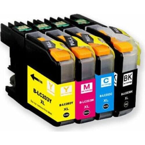 4Pk Compatible for LC203XL Ink Cartridges MFC J480dw J460dw J485dw J680dw