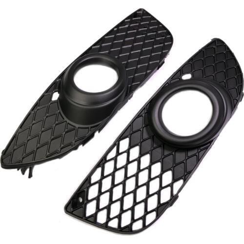 8321A263 8321A264 Left + Right Bumper Grille Fog Light Lamp Frame Cover for Mitsubishi Lancer 2008 2009 2010 2011 2012 2013 2014