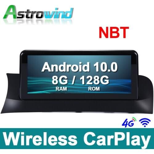 10.25" 8G RAM 8 Core Android 10.0 Auto Player GPS Navigation System Media Stereo For BMW X3 F25 for BMW X4 F26 with NBT System