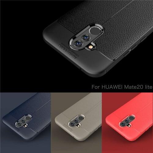 Huawei Mate 20 Lite SNE LX1 Case Shockproof Hybrid Armor Leather Soft TPU Cover Case For Huawei Mate 20 Mate20 Pro Mate20Pro