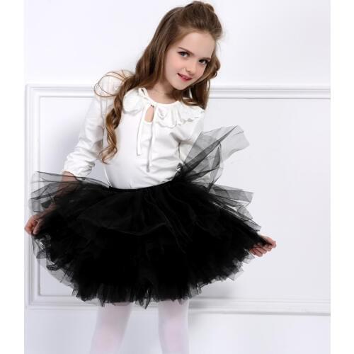 Fantastic Girls 6 Layer Tutu Skirts Extra Fluffy Girls Maxi Cake Skirts Stage Performance Girls Party Dance Wear 24M-7T