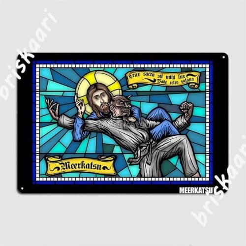 Jesus Vs Satan Metal Signs Cinema Kitchen Garage Club Customize Wall Decor Tin sign Posters