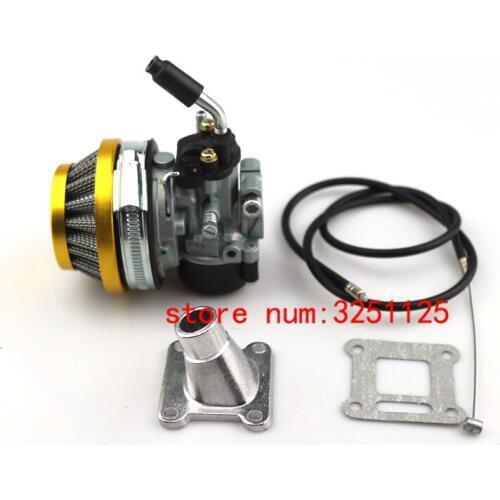 ATV 2-str oke 49cc Performance 19mm Carb Carburetor Air Filter Assembly for 47cc 49 Cc Mini Pocket Bike Group