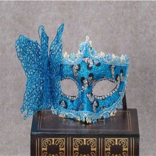 Beautiful Venetian Lace Mask And Butterfly Masquerade Princess Mask, Halloween Christmas Birthday Holiday Gifts