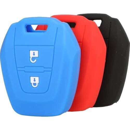 Kutery 2 Buttons Silicone Rubber Smart Remote Car Key Case Cover Silicone Protector For Isuzu