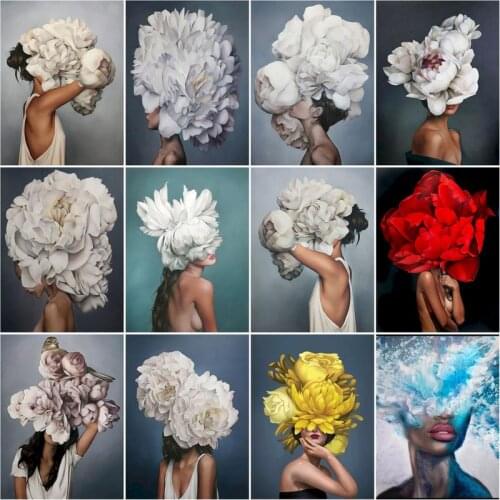 RUOPOTY Frame Picture Painting By Numbers For Adults Painting Calligraphy Home Decoration Modern Coloring By Numbers DIY Gift