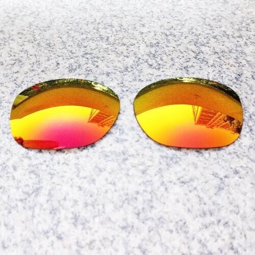 Wholesales E.O.S Polarized Enhanced Replacement Lenses for Oakley Garage Rock Sunglasses - Fire Red Polarized Mirror