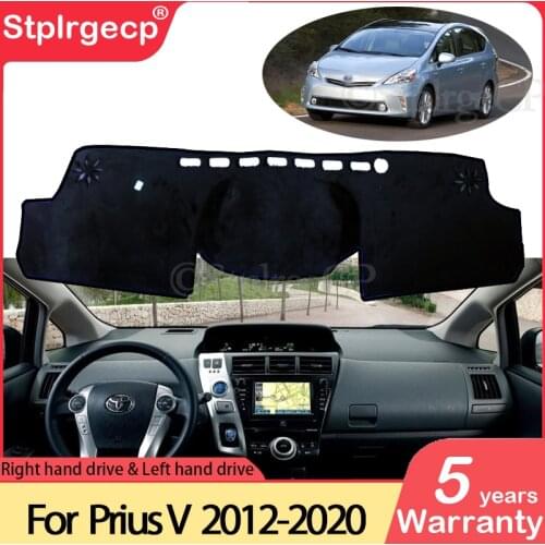 For Toyota Prius V Daihatsu Mebius 2012 2013 2014 2015 2016 2017 2018 2019 ZVW40 Anti-Slip Mat Dashboard Cover Pad Accessories